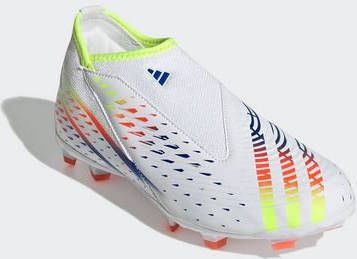 Adidas Kids adidas Predator Edge.3 Veterloze Gras Voetbalschoenen(FG)Kids Wit Geel Blauw online kopen